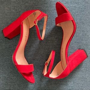 Deep red heels